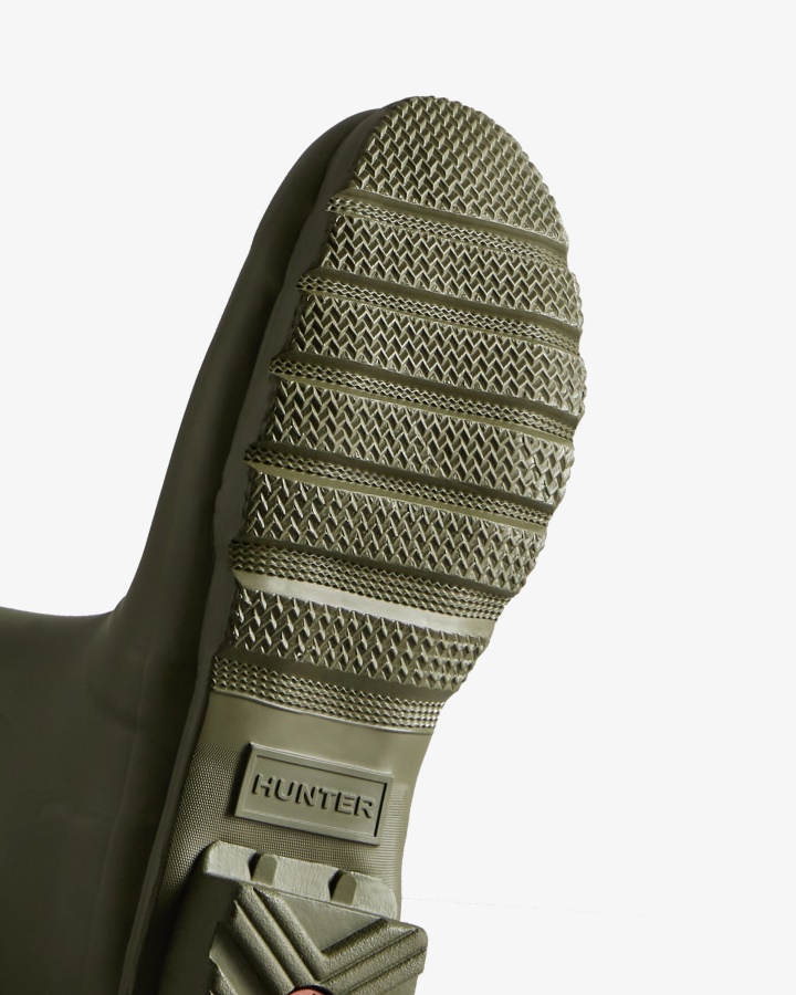 Botas De Lluvia Altas Originales Para Mujer Hunter Hoja De Olivo