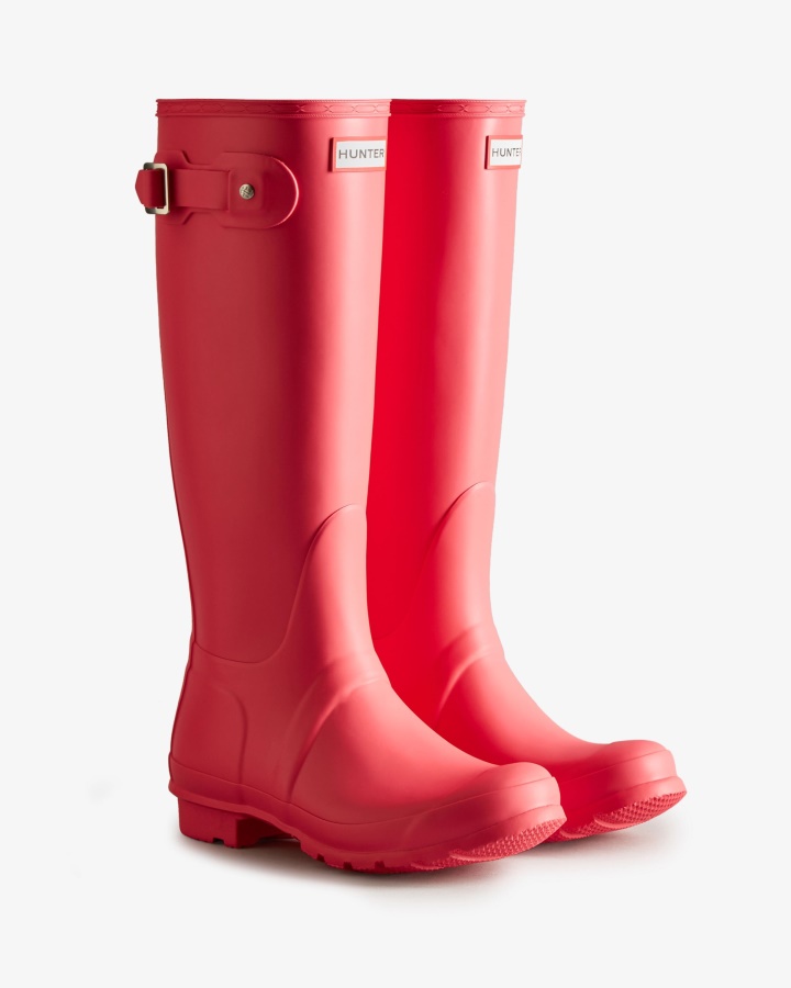 Botas De Lluvia Altas Originales Para Mujer Hunter Rowan Rosa
