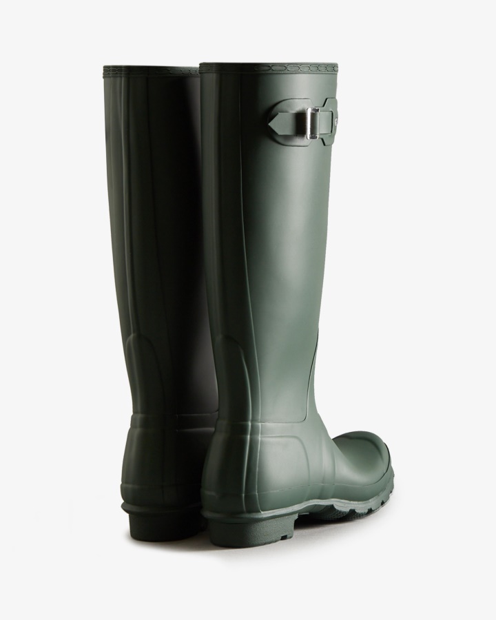Botas De Lluvia Altas Originales Para Mujer Hunter Verde Cazador