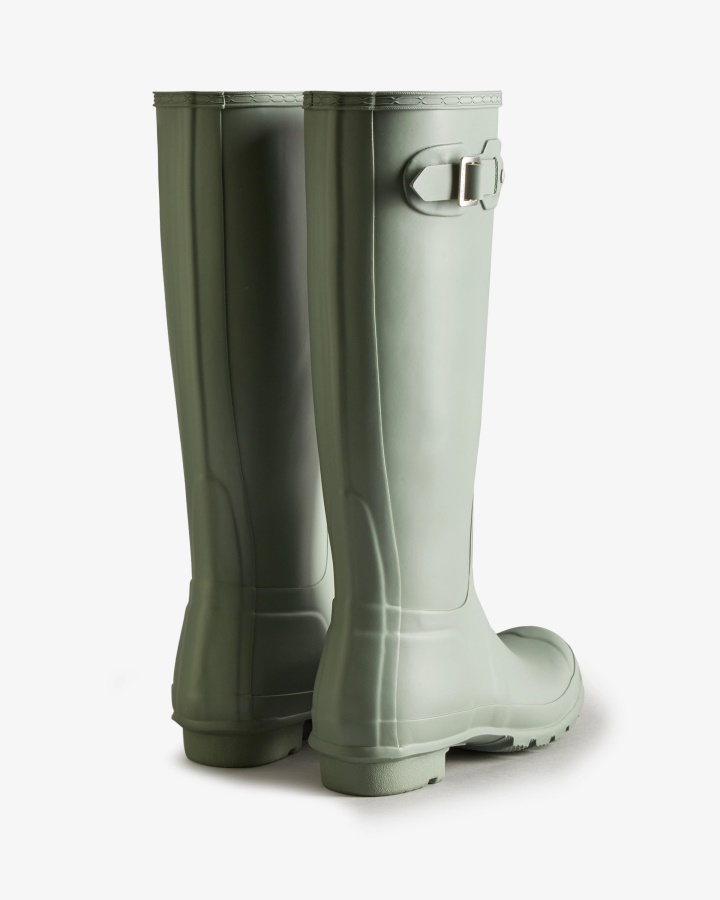 Botas De Lluvia Altas Originales Para Mujer Hunter Verde Dulce Vendaval