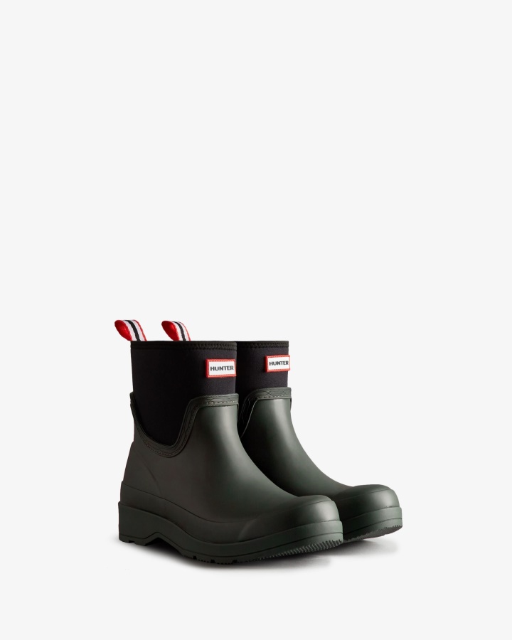 Botas De Lluvia Cortas De Neopreno Para Mujer Hunter Arctic Musgo Verde