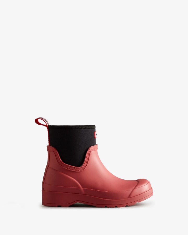 Botas De Lluvia Cortas De Neopreno Para Mujer Hunter Glenmore Rose