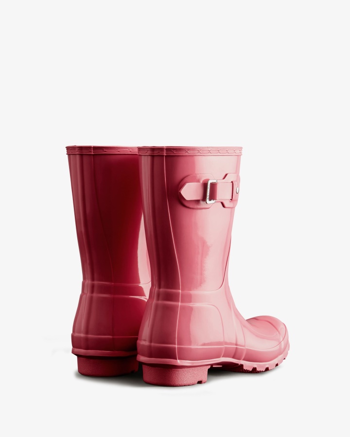 Botas De Lluvia Cortas Gloss Originales Para Mujer Hunter Pink Shiver