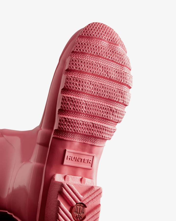 Botas De Lluvia Cortas Gloss Originales Para Mujer Hunter Pink Shiver