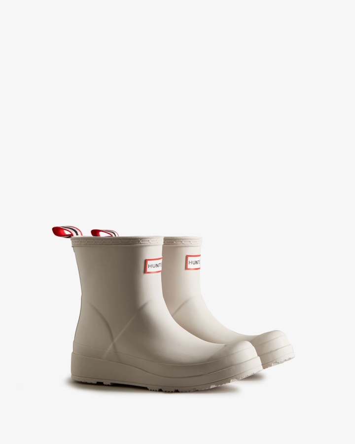 Botas De Lluvia Cortas Hunter Play Para Mujer Gris Pálido