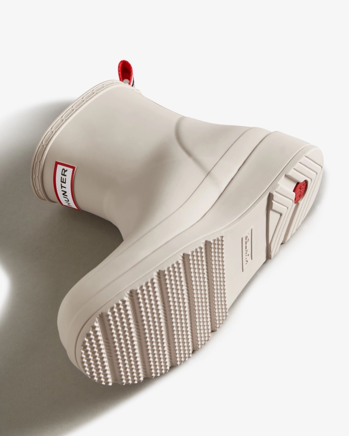 Botas De Lluvia Cortas Hunter Play Para Mujer Gris Pálido