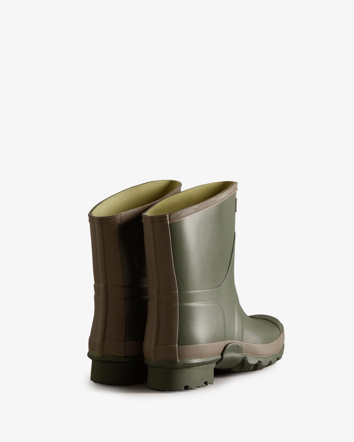 Botas De Lluvia Cortas Jardinero Para Mujer Hunter Dark Olive-clay
