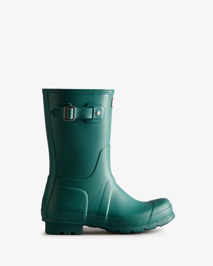 Botas De Lluvia Cortas Originales Para Hombre Hunter Loch Awe Azul