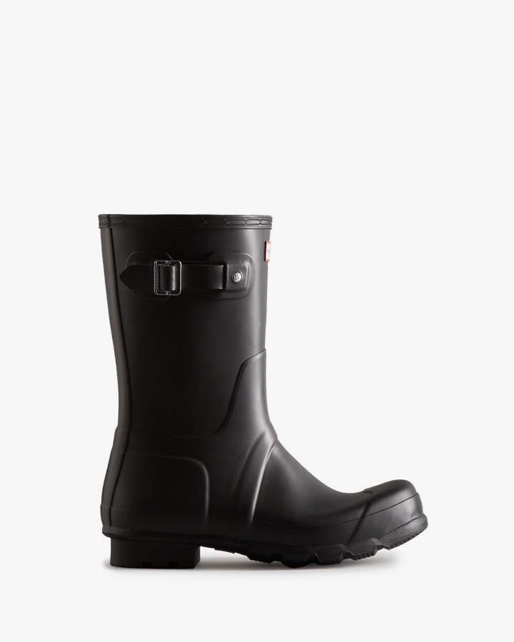 Botas De Lluvia Cortas Originales Para Hombre Hunter Negras