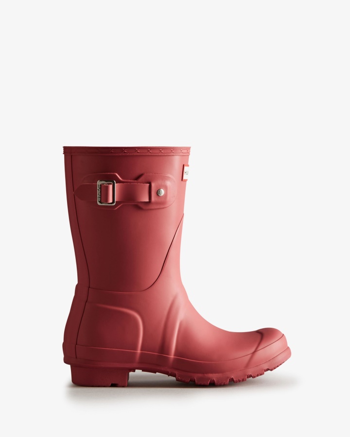 Botas De Lluvia Cortas Originales Para Mujer Hunter Glenmore Rose