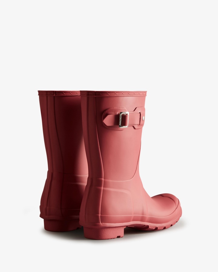 Botas De Lluvia Cortas Originales Para Mujer Hunter Glenmore Rose