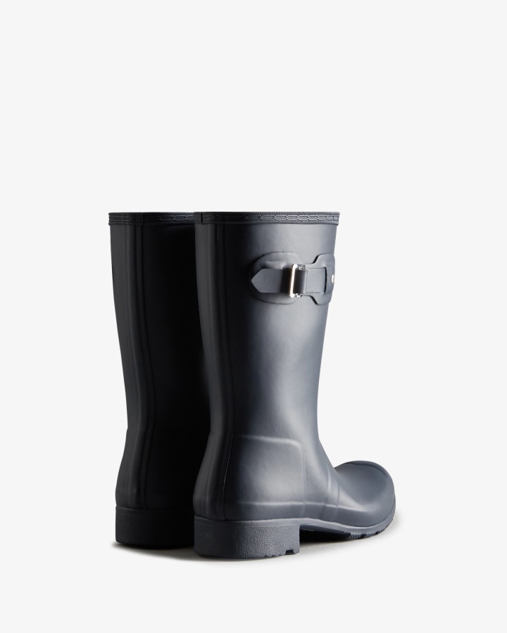 Botas De Lluvia Cortas Y Plegables Para Mujer Hunter Tour Azul Marino