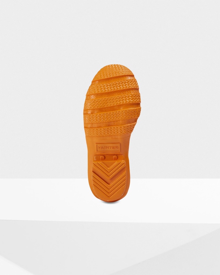 Botas De Lluvia Hunter Big Kids (5-11 Años) Con Brillo Gigante Naranja ámbar Creek