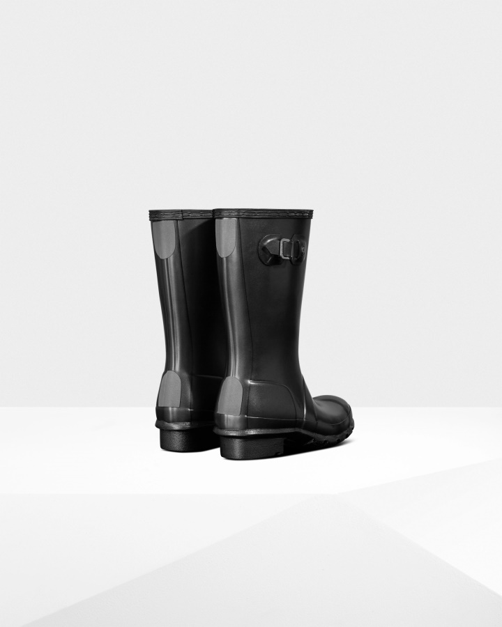 Botas De Lluvia Hunter Big Kids (5-11 Años) Perladas Negras