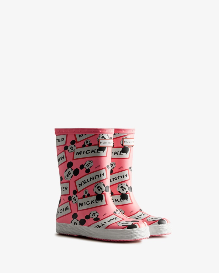 Botas De Lluvia Hunter Kids First (18 Meses-8 Años) Disney Pink Shiver