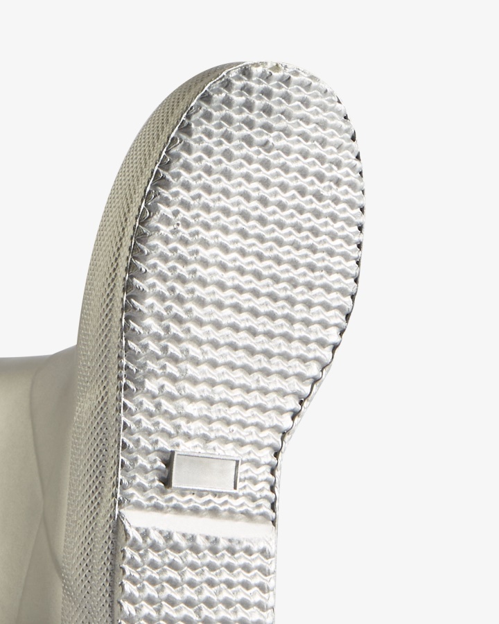 Botas De Lluvia Hunter Kids First (18 Meses-8 Años) Metalizadas Plata