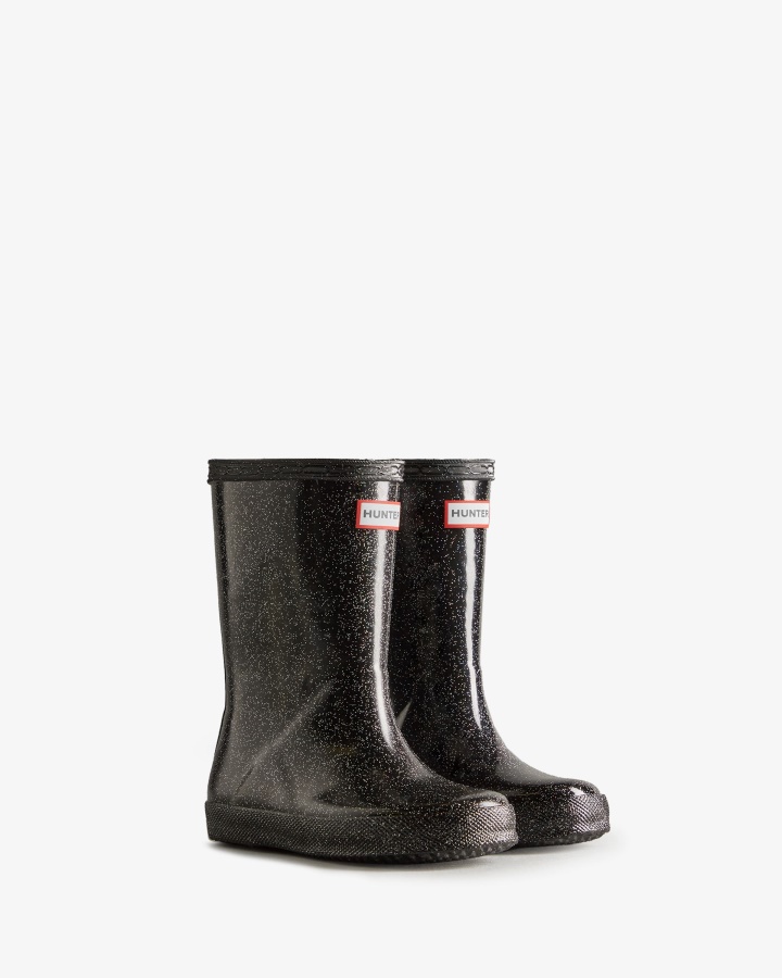 Botas De Lluvia Hunter Kids First (18 Meses-8 Años) Starcloud Negro Multi