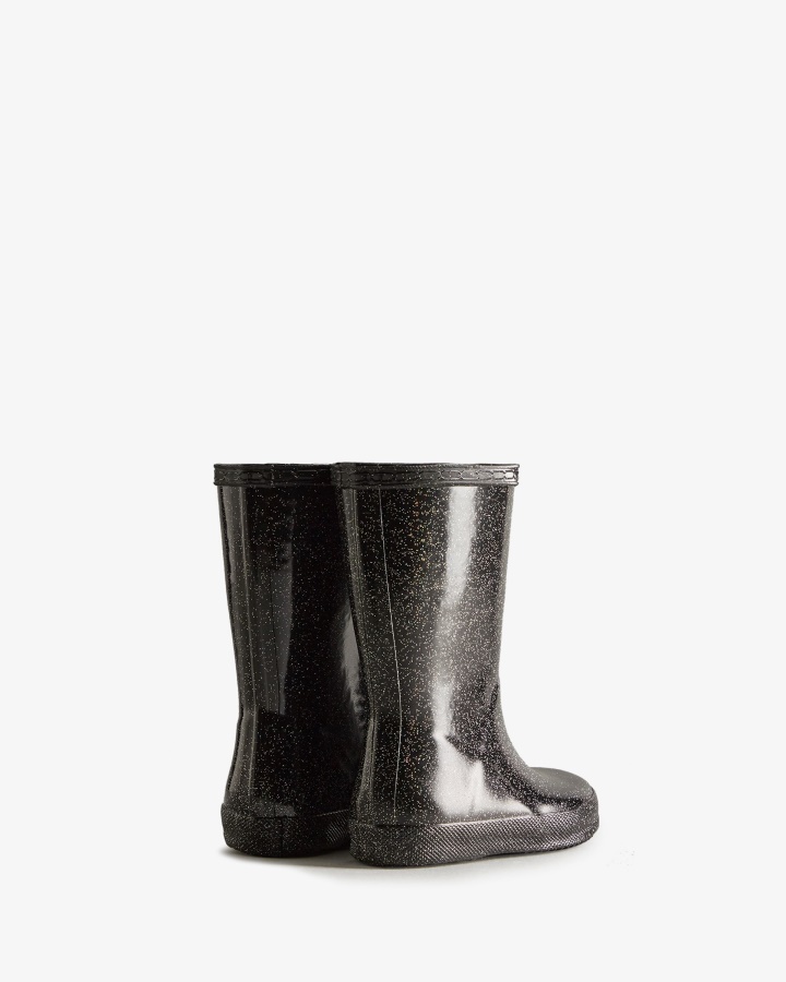 Botas De Lluvia Hunter Kids First (18 Meses-8 Años) Starcloud Negro Multi
