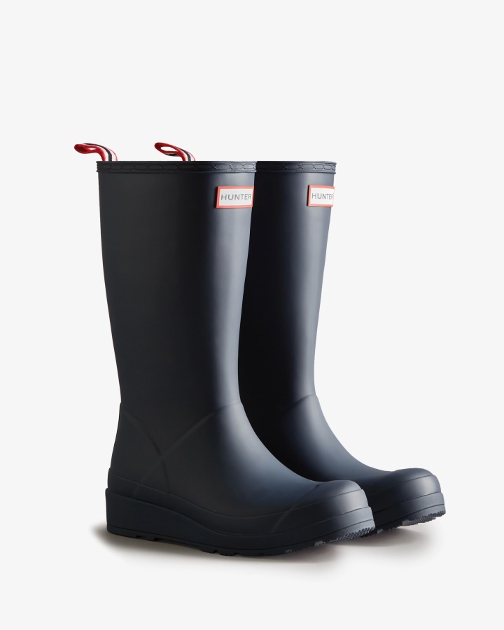 Botas De Lluvia Hunter Mujer Play Tall Valtameri Azul