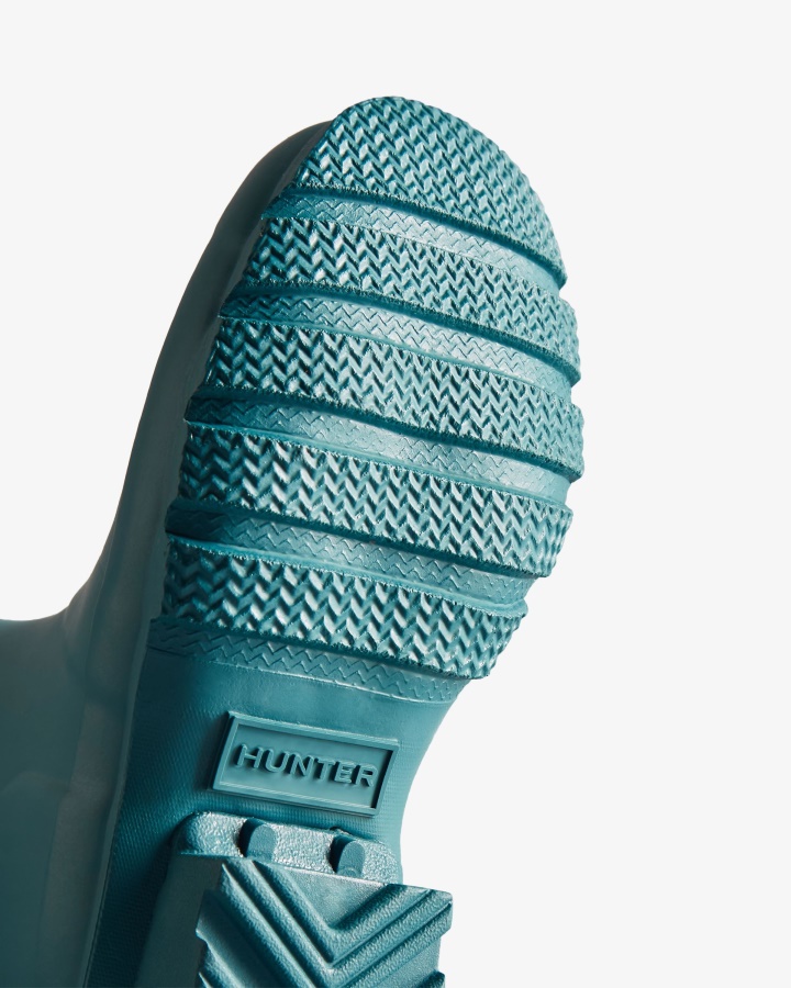 Botas De Lluvia Hunter Original Big Kids (5-11 Años) Azul Opalina