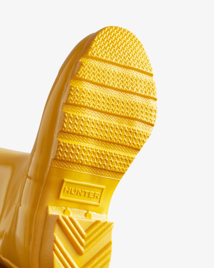 Botas De Lluvia Hunter Original Big Kids (5-11 Años) Gloss Amarillo