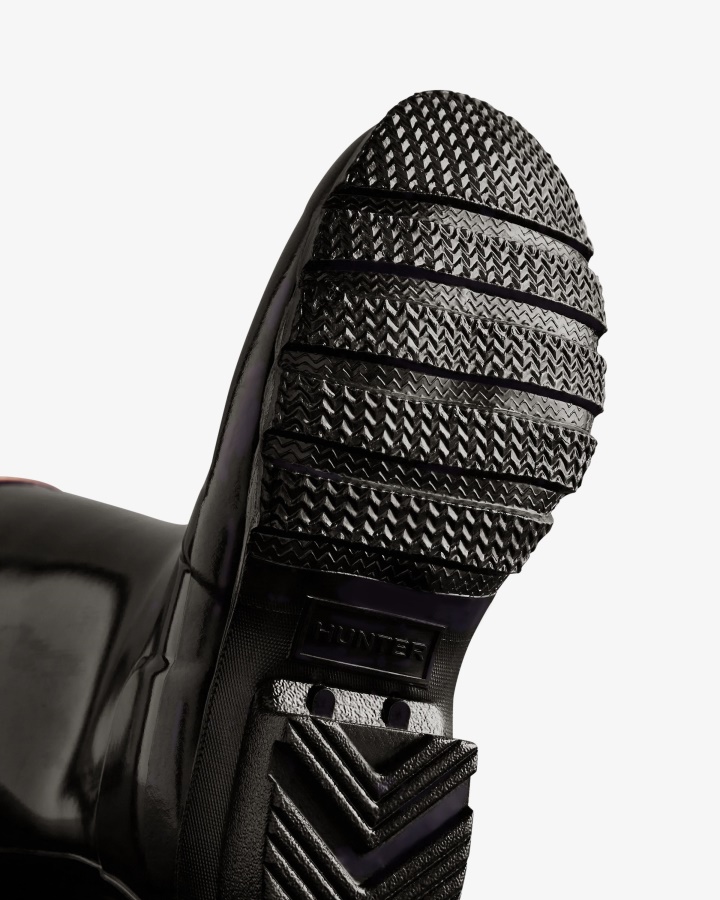 Botas De Lluvia Hunter Original Big Kids (5-11 Años) Gloss Negro