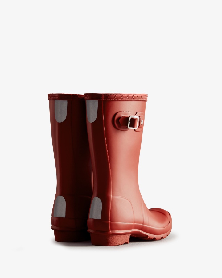 Botas De Lluvia Hunter Original Big Kids (5-11 Años) Rojo Militar