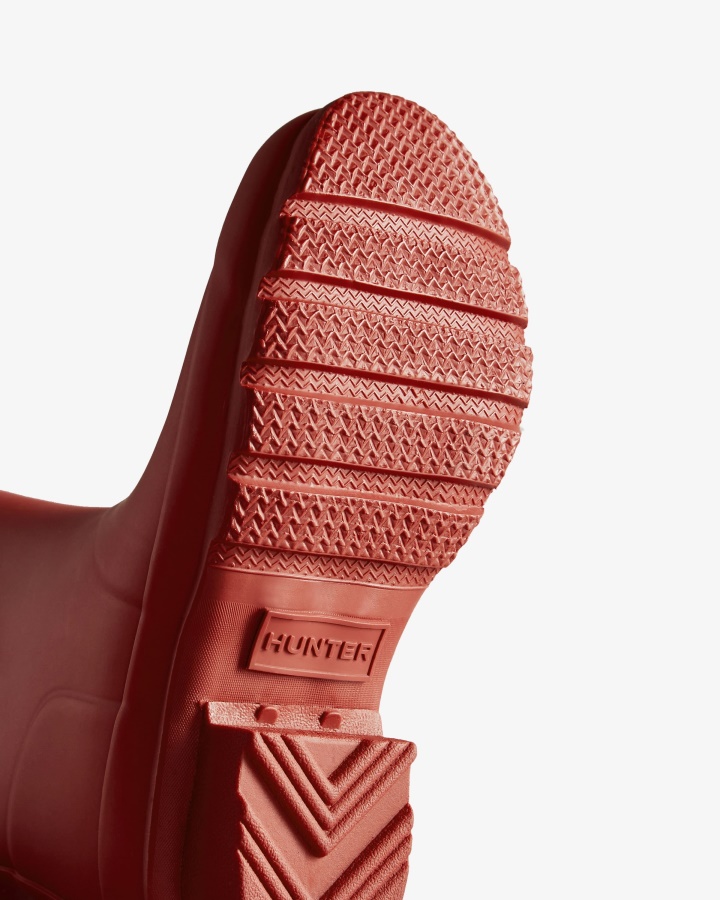 Botas De Lluvia Hunter Original Big Kids (5-11 Años) Rojo Militar