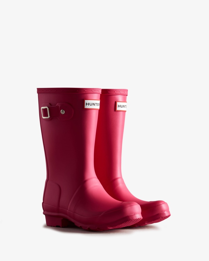 Botas De Lluvia Hunter Original Big Kids (5-11 Años) Rosa Brillante