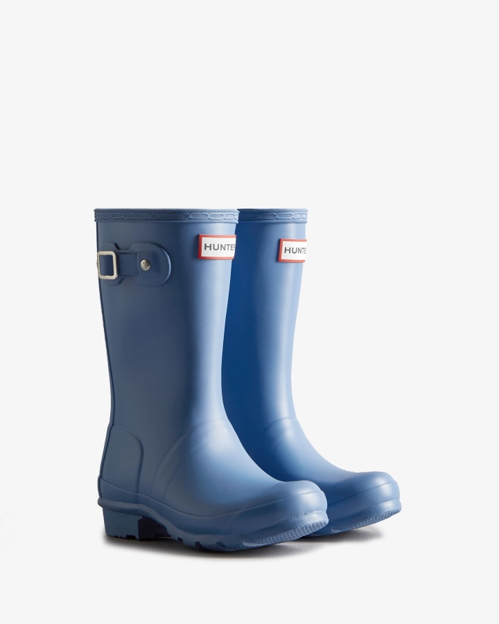 Botas De Lluvia Hunter Original Big Kids (5-11 Años) Stornoway Azul