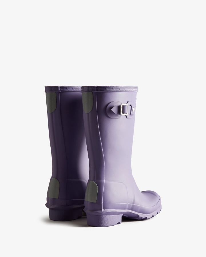 Botas De Lluvia Hunter Original Big Kids (5-11 Años) Violeta Iridiscente