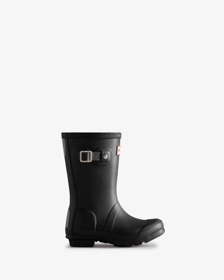 Botas De Lluvia Hunter Originales Para Niños Pequeños (2-6 Años) Negras
