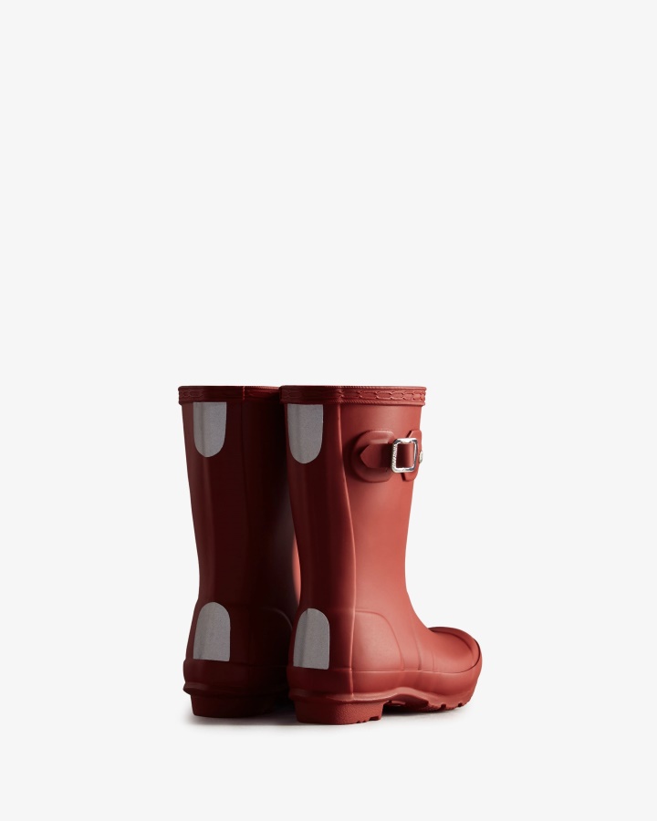 Botas De Lluvia Hunter Originales Para Niños Pequeños (2-6 Años) Rojo Militar