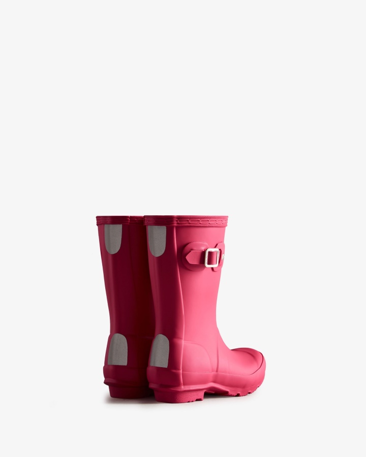 Botas De Lluvia Hunter Originales Para Niños Pequeños (2-6 Años) Rosa Brillante