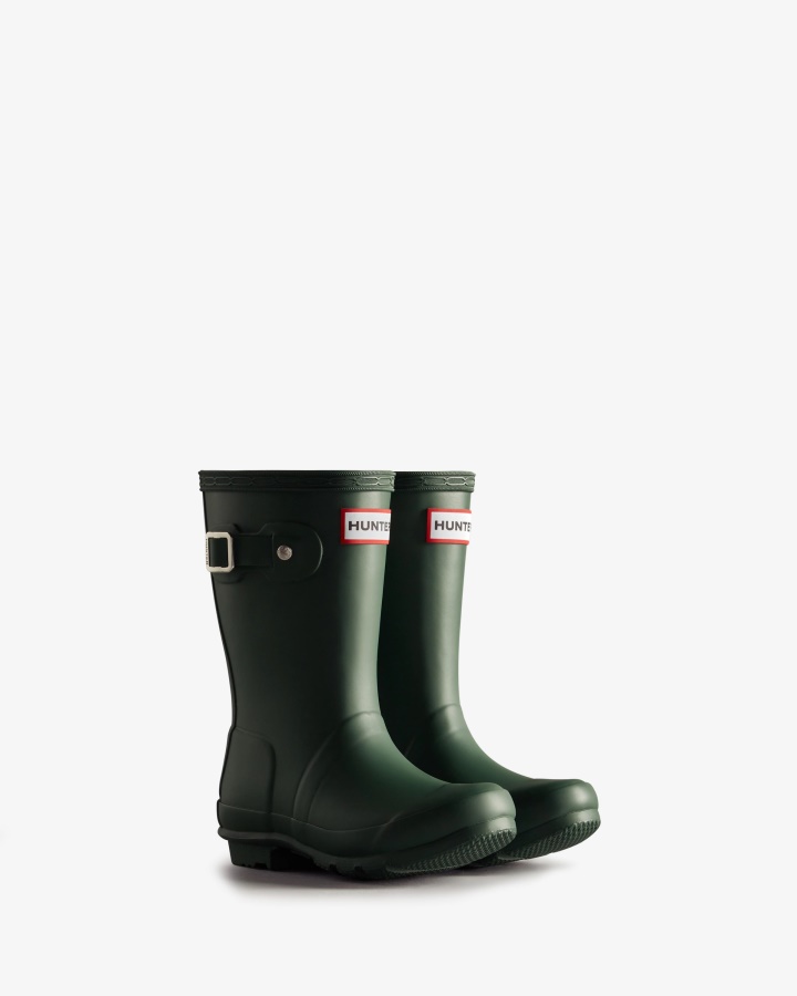 Botas De Lluvia Hunter Originales Para Niños Pequeños (2-6 Años) Verde Cazador