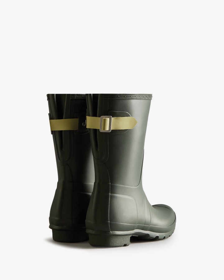 Botas De Lluvia Mujer Hunter Corta Espalda Ajustable Maa Green-wild Green