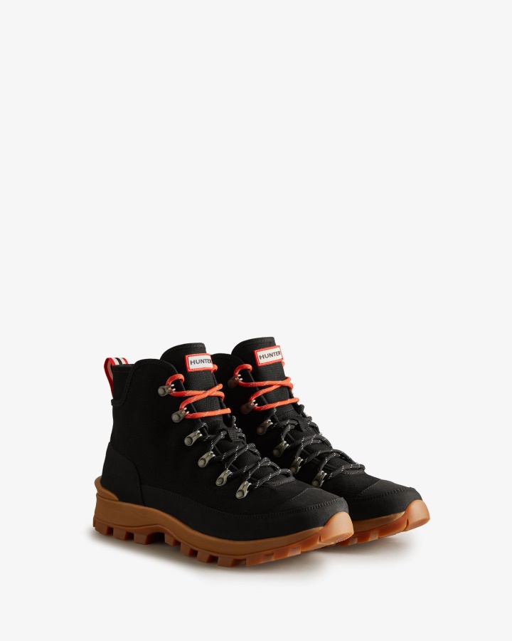 Botas De Lona Para Hombre Hunter Desert Commando Negras