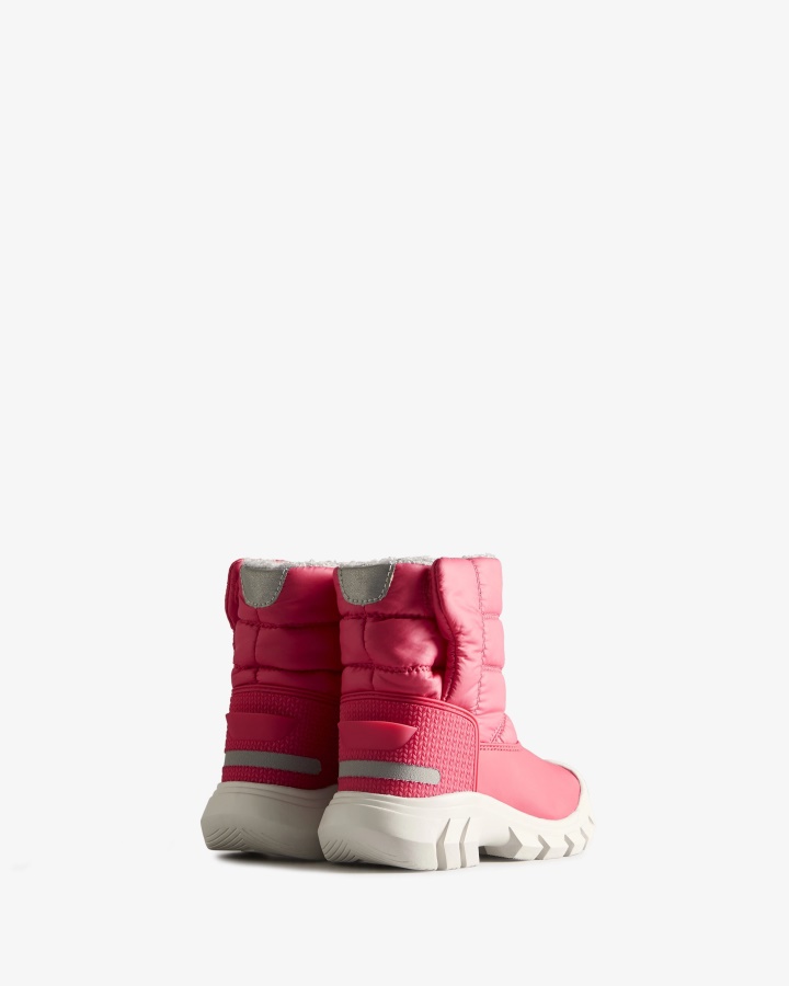 Botas De Nieve Con Aislamiento Hunter Para Niños Pequeños (18 Meses-6 Años) Rosa Brillante