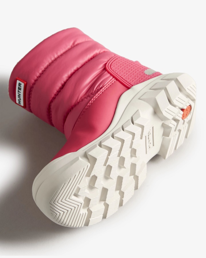 Botas De Nieve Con Aislamiento Hunter Para Niños Pequeños (18 Meses-6 Años) Rosa Brillante