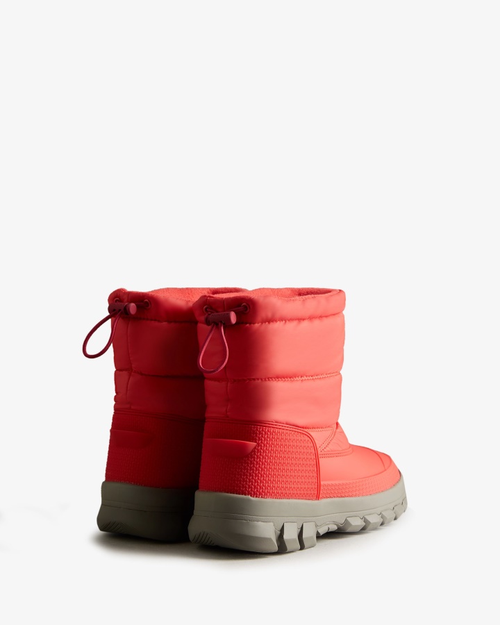 Botas De Nieve Cortas Con Aislamiento Para Mujer Hunter Red Chill