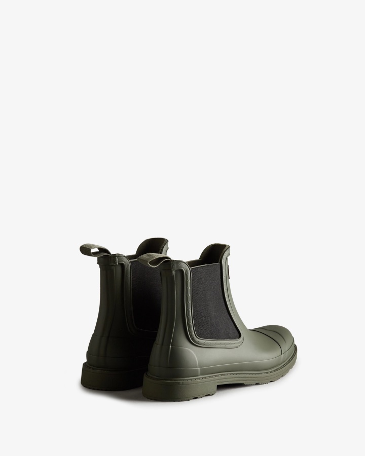Botas Hunter Commando Chelsea Para Hombre En Verde Oliva Oscuro