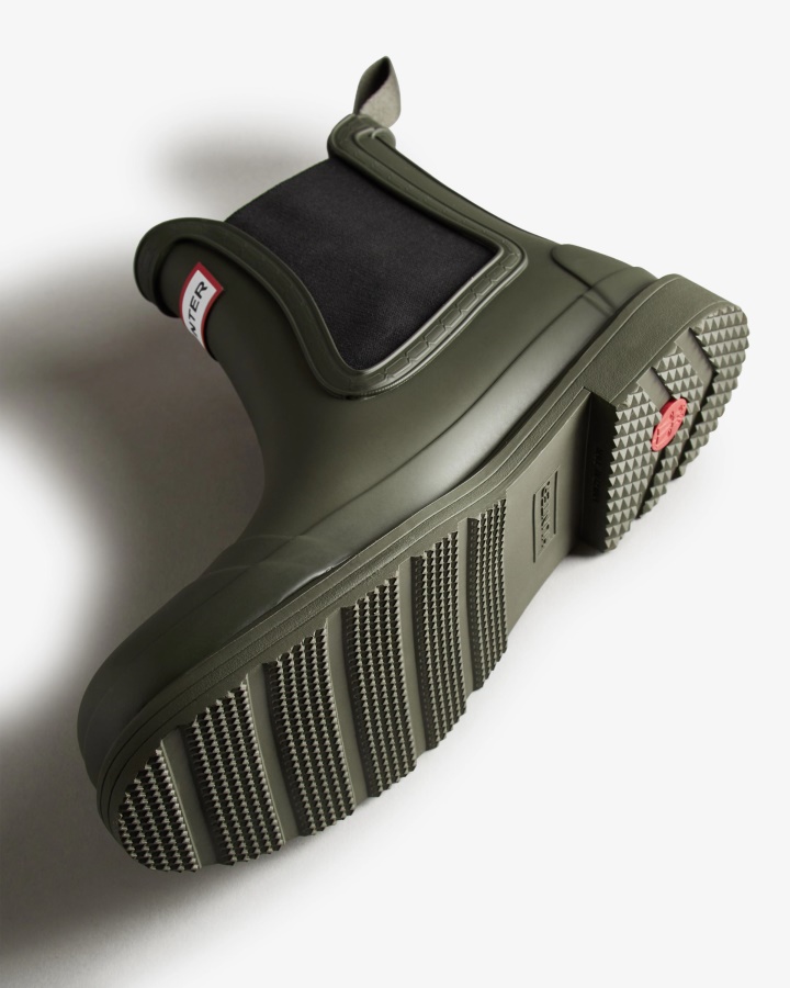 Botas Hunter Commando Chelsea Para Hombre En Verde Oliva Oscuro