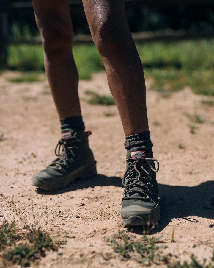 Botas Hunter De Lona Para Mujer Desert Commando Verde Musgo ártico