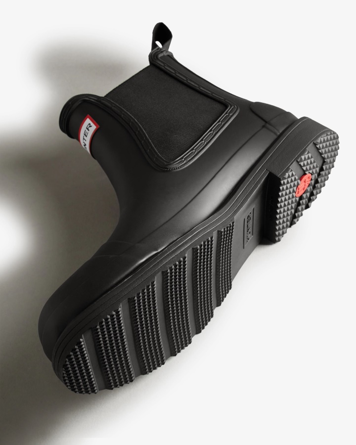 Botas Hunter Hombre Commando Chelsea Negras