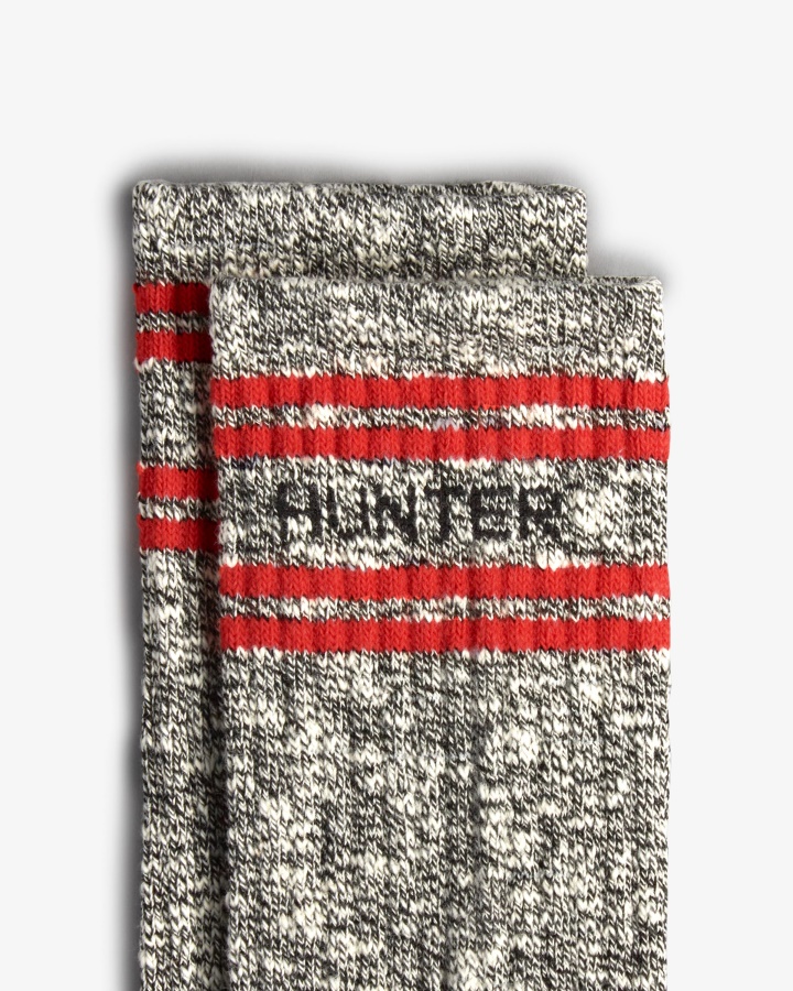 Calcetines Altos Hunter Branded College Mouline Negros