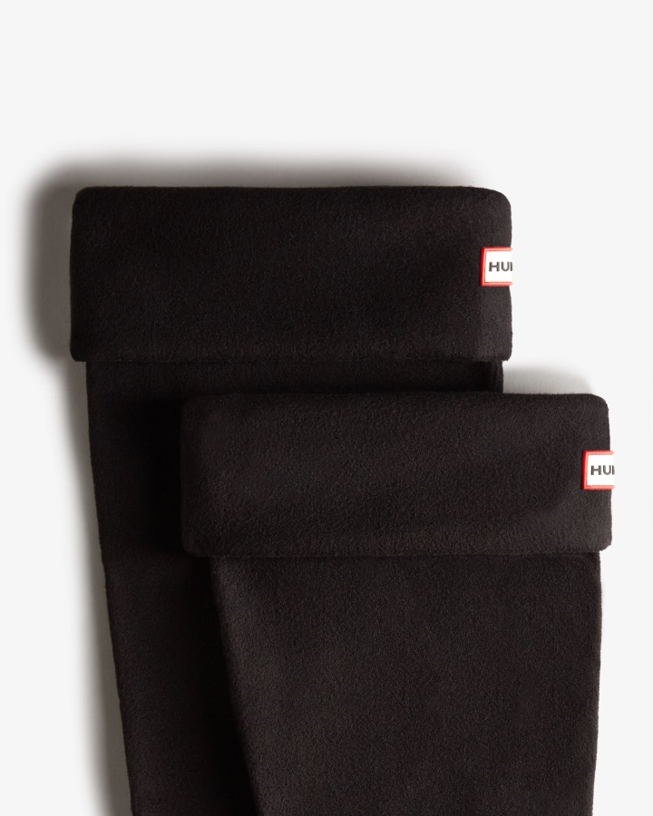 Calcetines Anchos Para Botas Altas Con Puños De Polar Reciclado De Hunter