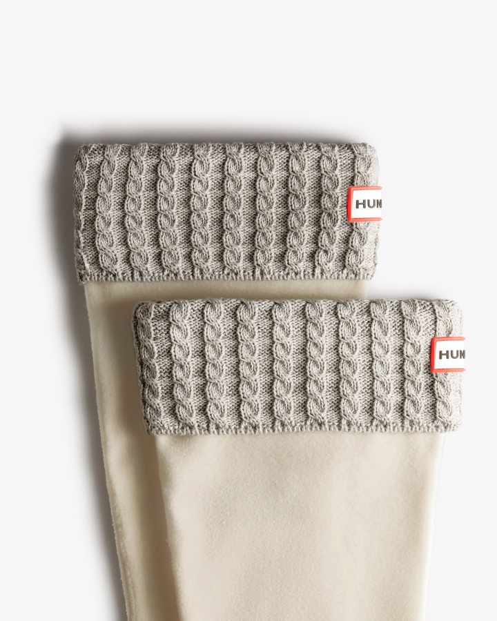 Calcetines De Cazador Para Botas Altas Con Puños Tejidos De Ochos Reciclados