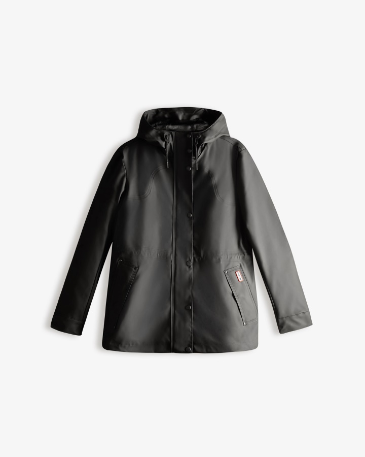 Cazadora Impermeable Ligera Mujer Hunter Negra