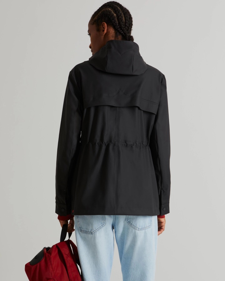 Cazadora Impermeable Ligera Mujer Hunter Negra