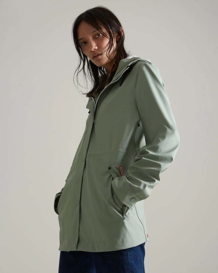 Cazadora Impermeable Ligera Mujer Hunter Verde Dulce Vendaval